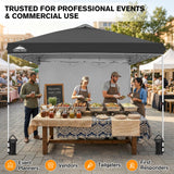 10x10 Commercial Pop up Canopy with 1 Sidewall - Eagle Peak