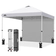 10x10 Commercial Pop up Canopy with 1 Sidewall - Eagle Peak