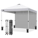 10x10 Commercial Pop up Canopy with 1 Sidewall - Eagle Peak