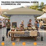 10x10 Commercial Pop up Canopy with 1 Sidewall - Eagle Peak