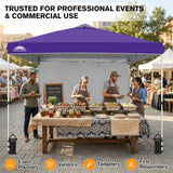 10x10 Commercial Pop up Canopy with 1 Sidewall - Eagle Peak