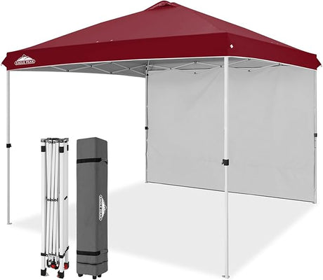 10x10 Commercial Pop up Canopy with 1 Sidewall - Eagle Peak Custom Canopy Tent