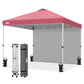10x10 Commercial Pop up Canopy with 1 Sidewall - Eagle Peak