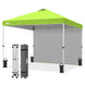 10x10 Commercial Pop up Canopy with 1 Sidewall - Eagle Peak