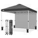 10x10 Commercial Pop up Canopy with 1 Sidewall - Eagle Peak