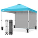 10x10 Commercial Pop up Canopy with 1 Sidewall - Eagle Peak