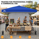 10x10 Commercial Pop up Canopy with 1 Sidewall - Eagle Peak