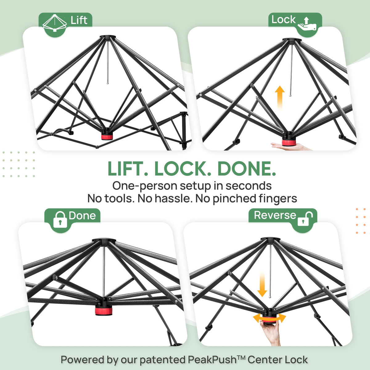 10x10 Easy Setup Pop Up Greenhouse - Eagle Peak®