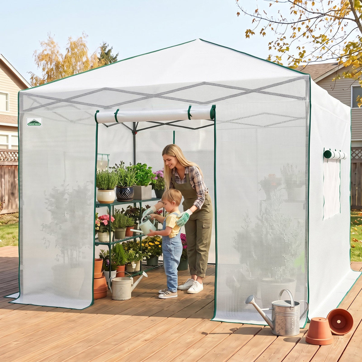 10x10 Easy Setup Pop Up Greenhouse - Eagle Peak®