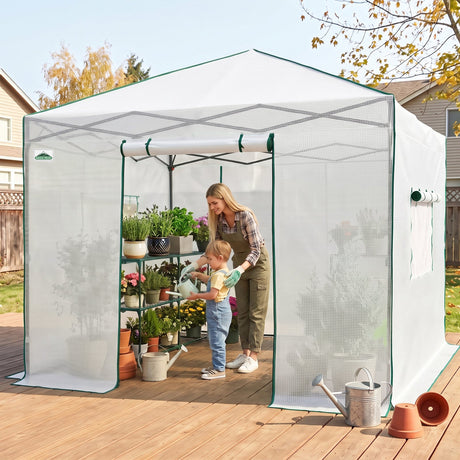 10x10 Easy Setup Pop Up Greenhouse - Eagle Peak®