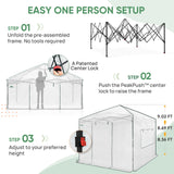 10x10 Easy Setup Pop Up Greenhouse - Eagle Peak®