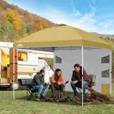 10x10 ft Pop Up Canopy Tent with Sidewall - Eagle Peak Custom Canopy Tent