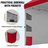 10x10 ft Pop Up Canopy Tent with Sidewall - Eagle Peak Custom Canopy Tent