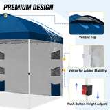 10x10 ft Pop Up Canopy Tent with Sidewall - Eagle Peak Custom Canopy Tent