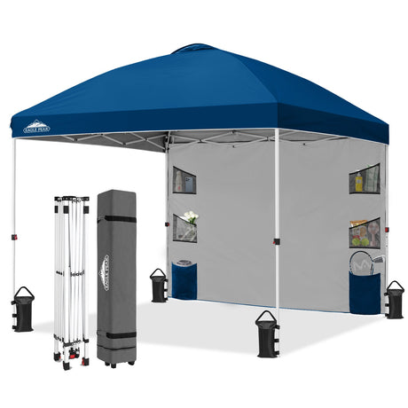 10x10 ft Pop Up Canopy Tent with Sidewall - Eagle Peak Custom Canopy Tent