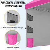 10x10 ft Pop Up Canopy Tent with Sidewall - Eagle Peak Custom Canopy Tent