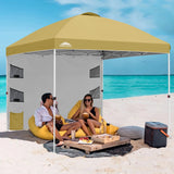 10x10 ft Pop Up Canopy Tent with Sidewall - Eagle Peak Custom Canopy Tent