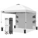 10x10 ft Pop Up Canopy Tent with Sidewall - Eagle Peak Custom Canopy Tent