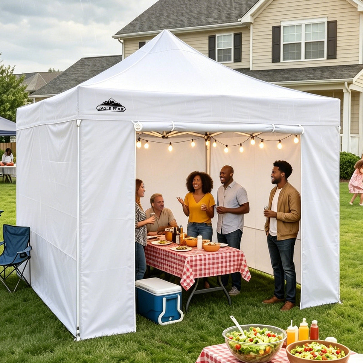 10x10 Heavy Duty Pop up Commercial Canopy with Removable Sidewalls - Eagle Peak