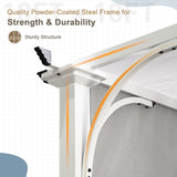 10x10 Metal Pergola with Textilene Top - Eagle Peak Custom Canopy Tent