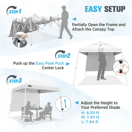 10x10 Pop Up Canopy Tent, Compact Canopy - Eagle Peak®
