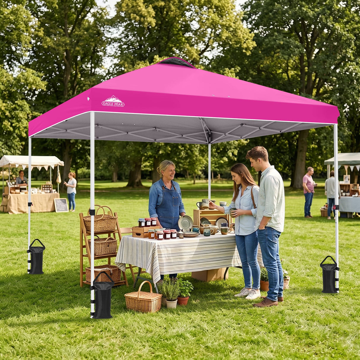 10x10 Pop Up Canopy Tent — Easy Setup with PeakPush™ Center Lock - Eagle Peak®