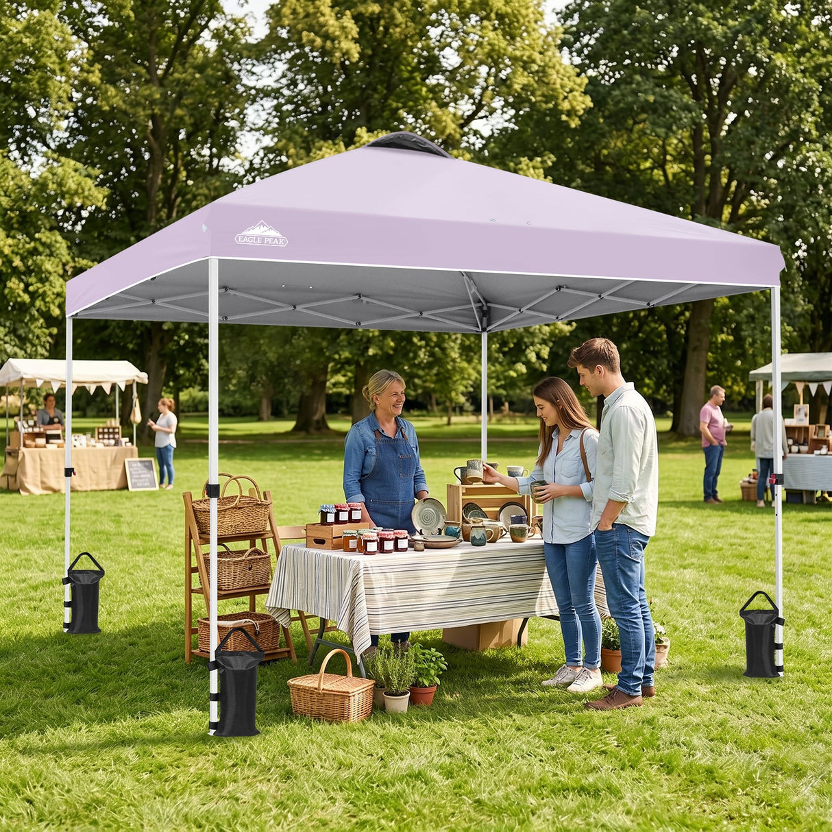 10x10 Pop Up Canopy Tent — Easy Setup with PeakPush™ Center Lock - Eagle Peak®