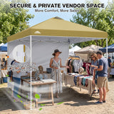 10x10 Pop Up Canopy Tent with 1 Sidewall - Eagle Peak®