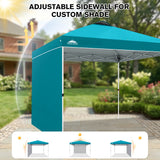 10x10 Pop Up Canopy Tent with 1 Sidewall - Eagle Peak®