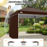 10x10 Pop Up Canopy Tent with 1 Sidewall - Eagle Peak®