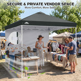 10x10 Pop Up Canopy Tent with 1 Sidewall - Eagle Peak®