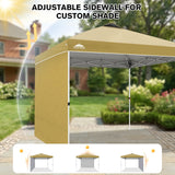 10x10 Pop Up Canopy Tent with 1 Sidewall - Eagle Peak®