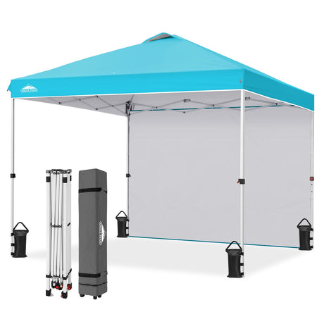 10x10 Pop Up Canopy Tent with 1 Sidewall - Eagle Peak®