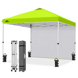 10x10 Pop Up Canopy Tent with 1 Sidewall - Eagle Peak®