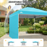 10x10 Pop Up Canopy Tent with 1 Sidewall - Eagle Peak®