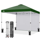 10x10 Pop Up Canopy Tent with 1 Sidewall - Eagle Peak®