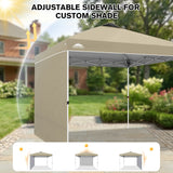 10x10 Pop Up Canopy Tent with 1 Sidewall - Eagle Peak®