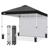 10x10 Pop Up Canopy Tent with 1 Sidewall - Eagle Peak®