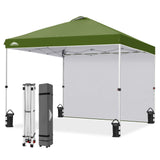 10x10 Pop Up Canopy Tent with 1 Sidewall - Eagle Peak®