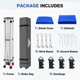10x10 Pop Up Canopy Tent with 1 Sidewall - Eagle Peak®