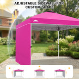 10x10 Pop Up Canopy Tent with 1 Sidewall - Eagle Peak®