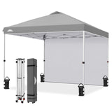 10x10 Pop Up Canopy Tent with 1 Sidewall - Eagle Peak®