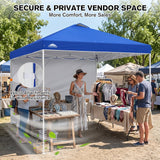 10x10 Pop Up Canopy Tent with 1 Sidewall - Eagle Peak®