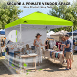 10x10 Pop Up Canopy Tent with 1 Sidewall - Eagle Peak®