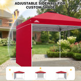 10x10 Pop Up Canopy Tent with 1 Sidewall - Eagle Peak®