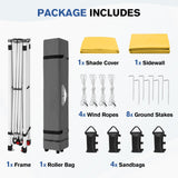 10x10 Pop Up Canopy Tent with 1 Sidewall - Eagle Peak®