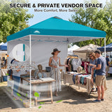 10x10 Pop Up Canopy Tent with 1 Sidewall - Eagle Peak®