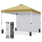 10x10 Pop Up Canopy Tent with 1 Sidewall - Eagle Peak®