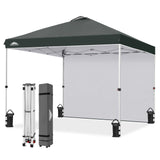 10x10 Pop Up Canopy Tent with 1 Sidewall - Eagle Peak®
