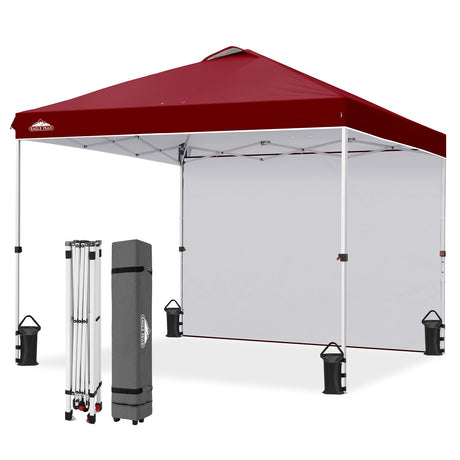 10x10 Pop Up Canopy Tent with 1 Sidewall - Eagle Peak®